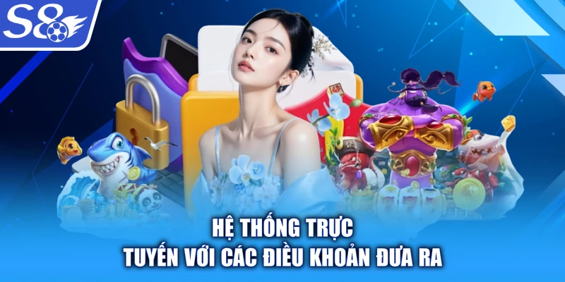 Hệ thống trực tuyến với các điều khoản đưa ra